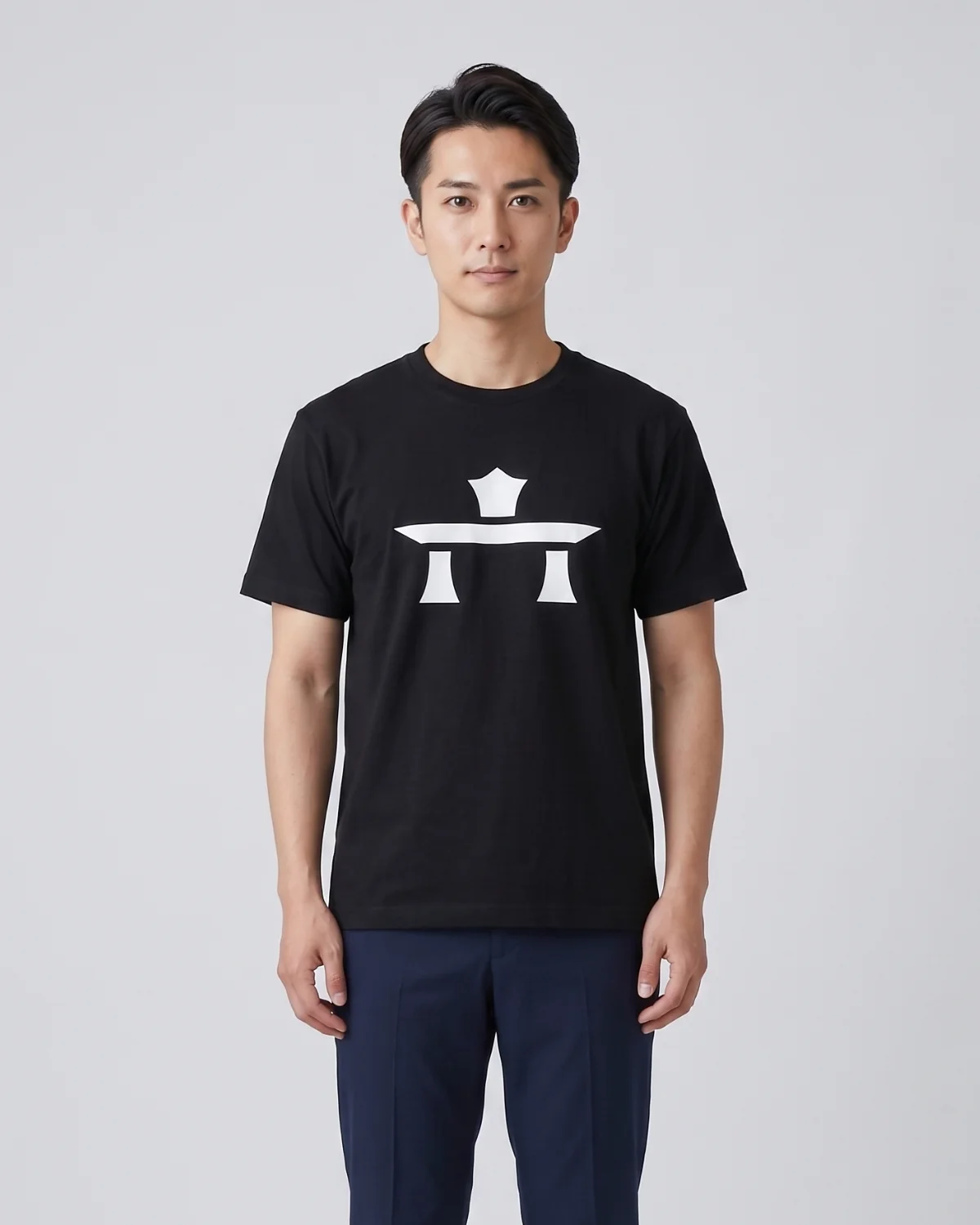 復活の六日市 記念Tシャツ 黒